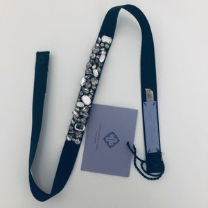 Vera Wang Jeweled Elastic Belt